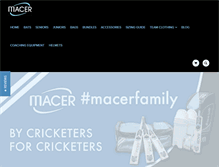 Tablet Screenshot of macercricket.com